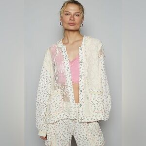 POL Cream Floral Jacket